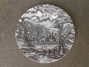 ROYAL MAIL 10" Stagecoach DINNER PLATE Staffordshire Ironstone England - Picture 1 of 6