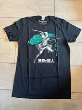 Official Attack On Titan Levi black T-Shirt Sizes S/M /L Brand new