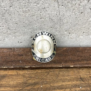Vintage Schwinn Chicago Headbadge Round 60s 1963 F3 Round Head Badge Screw - Picture 1 of 14