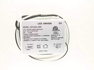 35W LED Dimmable Driver DJL Genuine Replacement Part - HDTG35-120H D3 - Picture 1 of 1