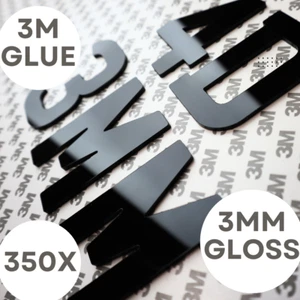 350x 3D 4D Acrylic Laser 3mm Number Plate Letters with 3M Backing Resin Digit - Picture 1 of 5