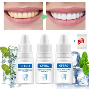 3PACK TEETH WHITENING LIQUID GEL, STAIN REMOVER TOOTH WHITENING BLEACHING KIT - Picture 1 of 12
