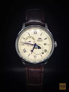 Orient Bambino Sun & Moon RA-AK0803Y10B Automatic Men's Watch - Picture 1 of 1