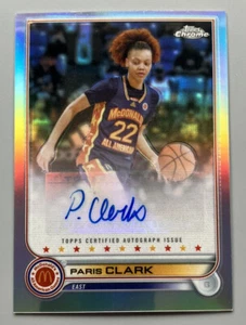 Paris Clark 2021-22 Topps cromo McDonalds All American refractor automático #CA-PC - Imagen 1 de 2