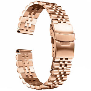 Stainless Steel Metal Watch Band Strap Bracelet 12 14 15 16 18 20 21 22 24 26mm