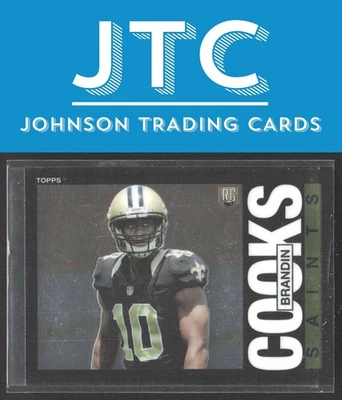 2014 Topps Chrome Brandin Cooks 1985 Topps RC New Orleans Saints (EX) - Image 1 of 2