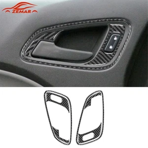 Cubierta de manija de puerta delantera de fibra de carbono para Chevrolet Colorado/GMC Canyon 2015-2022 - Imagen 1 de 9