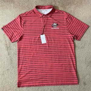 Polo Gris Mate Grande Rojo Negro Rayas Tierra Del Sol Club de Golf Nuevo con Etiquetas Precio de venta sugerido por el fabricante 99 USD - Imagen 1 de 8