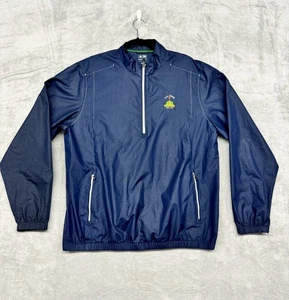 ADIDAS GOLF CLIMAPROOF GOLFCORE US OPEN 1/4 ZIP PATTERN BLUE LARGE HERREN PULLOVER - Bild 1 von 6