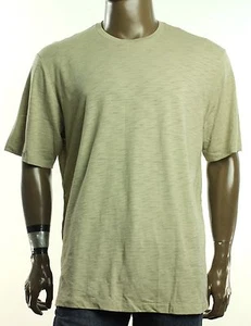 NUEVA CAMISETA DE MANGA CORTA BRONCEADA MEZCLA DE ALGODÓN HOLGADA CUELLO REDONDO CLUB ROOM PARA HOMBRE M - Imagen 1 de 2