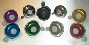 Nagelneue Kunststoff/Metall Ring Lenkerklingel für Fahrrad verschiedene Farben - Bild 1 von 18