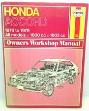Haynes Honda Accord 1976 to 1979 All Models Owners Workshop Manual 782