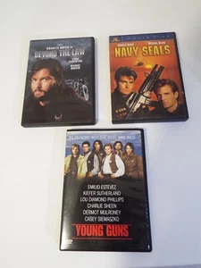 DVD LOT-CHARLIE SHEEN-Navy Seals (1990) YOUNG GUNS - BEYOND THE LAW*** - Picture 1 of 5