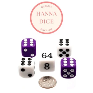 Set dadi e cubi raddoppiati backgammon - Foto 1 di 3