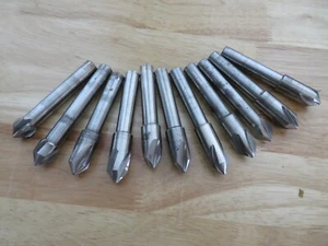 used 11 pcs 5/8" x 1/2" 4 Flutes 82 Degree HSS Chamfer Countersink Drills POLAND - Picture 1 of 9