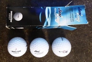 BRIDGESTONE GOLF 3 BALL SLEEVE JANI KING LOGO RARE & VINTAGE - Picture 1 of 4