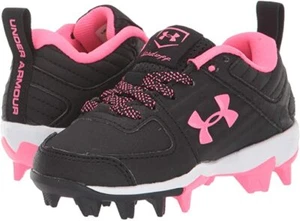 Under Armour Kids' Leadoff Low Rm Jr. Baseball Cleat, Black / Pink All Sizes - Picture 1 of 1