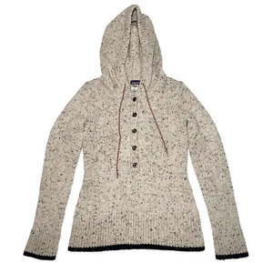 Patagonia Damen Wool Ranchito Hoodie Pullover Gr. Small Beige - Bild 1 von 6