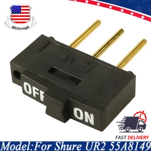 Interruptor de encendido/apagado de 3 pines transmisores inalámbricos portátiles para Shure 55A8149 UR2 - Imagen 1 de 8