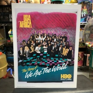 Vtg 1985 The Story of We Are The World USA Africa HBO Promotional Press Ad - Picture 1 of 10