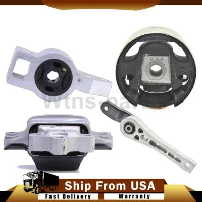 Montajes de anclaje de motor/puntal de par/transmisión 4 piezas para Volkswagen GTI 2006-2014 Foto 1 de 4