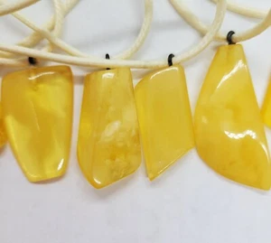24,88 Vintage Baltischer Bernstein Anhänger Gelb Natur Bernstein Echt Stein Großhandel - Bild 1 von 8