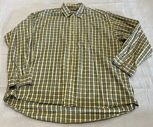 BKE Buckle Hemd Herren XXL blau Knopfleiste langarm gelb schwarz kariert - Bild 1 von 7