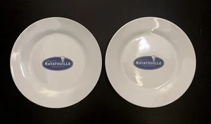 Ratatouille Pixar Disney 2007 ~ 2 piatti da dessert 8" ceramica - Foto 1 di 6
