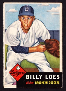 1953 TOPPS #174 BILLY LOES BROOKLYN DODGERS - Picture 1 of 2