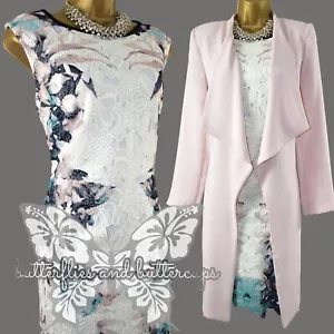 COAST & KLASS Size 16 Lace Dress and Duster Jacket Mother of the Bride Outfit - Picture 1 of 11