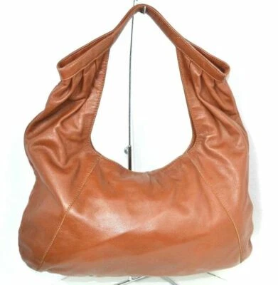 BOLSO DE HOMBRO GRANDE DE CUERO GENUINO MARRÓN CHRISTOPHER KON BOLSO BAGUETTE Foto 1 de 4