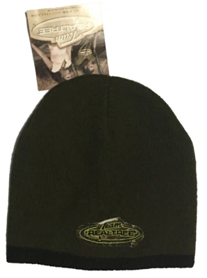 Team Realtree Green Beanie Hat Logo Camo Patch One Size Black Trim Stretch Fit - Image 1 of 4