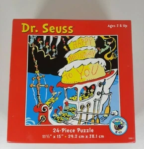 Dr. Seuss Happy Birthday To You Puzzle 24 Pieces Age 3+ Used #33811 - Picture 1 of 9