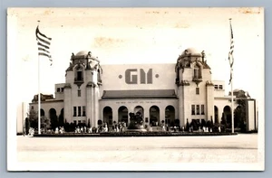 GENERAL MOTORS BUILDING TEXAS HUNDERTNIAL EXPO VINTAGE ECHTES FOTO POSTKARTE RPPC - Bild 1 von 3
