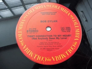 Bob Dylan – Tight Connection To My Heart 1985 USA 12" COLUMBIA PROMO - Picture 1 of 6