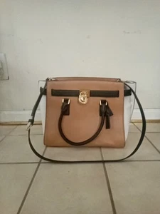 Neue Michael Kors Tasche Handtasche zweifarbig Leder mit Etikett - Bild 1 von 6