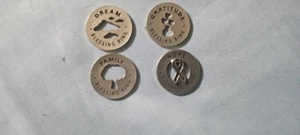 4 Traum Familie Dankbarkeit Hoffnung Segen Ring Medaille Münze Medaillen Preisvorschlag machen - Bild 1 von 2