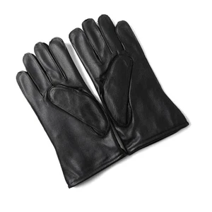 G.I. Guantes de cuero negros de los años 80 con forro de lana - Hechos en EE. UU. - Imagen 1 de 6