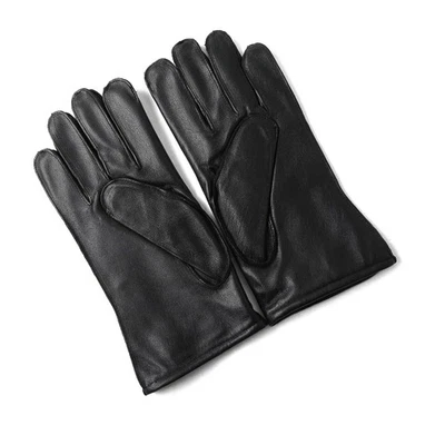 G.I. Black Leather Gloves from the 80's with Wool Lining – Made in USA - Image 1 of 4