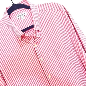 Camisa Peter Millar Rosa Blanco Cuadros Verano Comodidad Rendimiento Abotonada XL L/S - Imagen 1 de 8