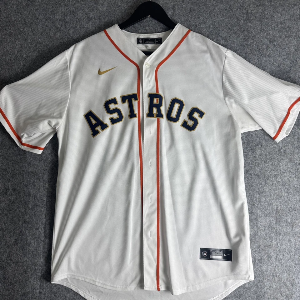 Camiseta deportiva de béisbol MLB 2022 Nike de los Astros de Houston Gold Rush grande para hombre Foto 1 de 4