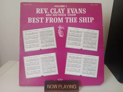 Rev Clay Evans Best From The Ship Volume 1 Jewel Records Gospel Choir LP 1980 VG - Imagem 1 de 4
