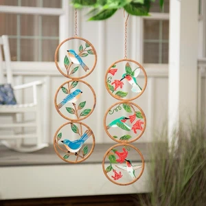 Pollinator Garden D?cor, Rustic Friends Hand Painted Outdoor Hanging Decor, Set - Picture 1 of 5