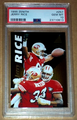 1995 Jerry Rice #Z57 Zenith PSA 10 San Francisco 49ers - Image 1 of 3
