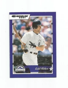 TODD HELTON (Colorado Rockies) 2001 DONRUSS CARD #12 - Picture 1 of 1