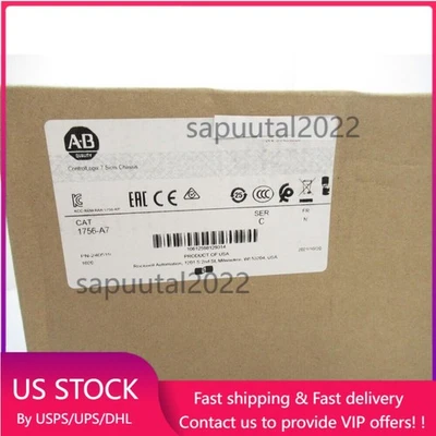 1756-A7 SER C ControlLogix 7 Slots Chassis 1756A7 New Factory Sealed - Image 1 of 4