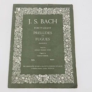 SELTEN J.S. BACH ACHTUNDVIERZIG PRÄLUDIEN & FUGEN KLAVIER NOTENBUCH 1 TOVEY - Bild 1 von 10