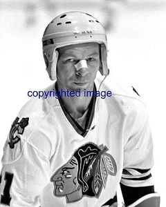 Stan Mikita  Blackhawks 1958-80 HOF'er  B+W 8x10 A - Picture 1 of 1