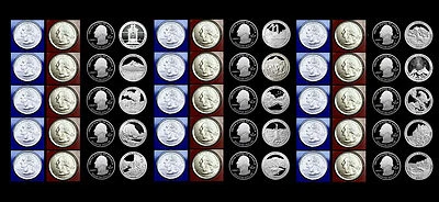 2010 2011 2012 P+D+S+S America the Beautiful ~ National Parks ~  Proofs in Flips - Image 1 of 4