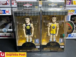 GSW STEPHEN CURRY 5" FUNKO VINYL GOLD CITY EDITION FIGURES COMMON & CHASE BUNDLE - Picture 1 of 9